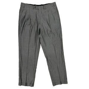 Missoni Dress Pants Wool Trousers Grey Italy Pleated 34x31